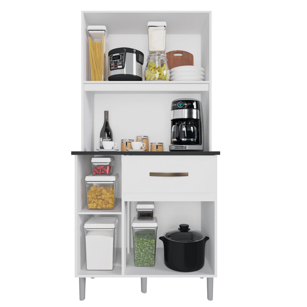 Kit Cozinha Luiza 0,90 Branco Neve – IMOP - Móveis furniture