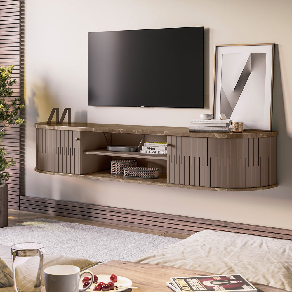 Rack Suspenso Algarve Imperial.Sepia Madetec - Móveis furniture