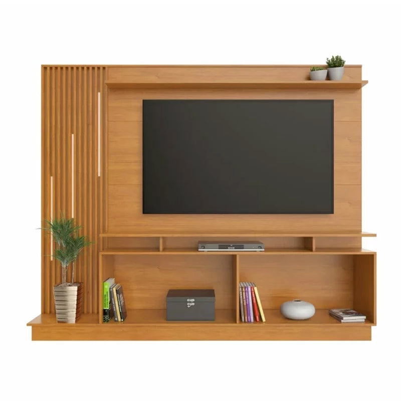 Home Ripado com LED Absoluto TV até 65 Polegadas Cinamomo/Grafite JCM - Móveis furniture