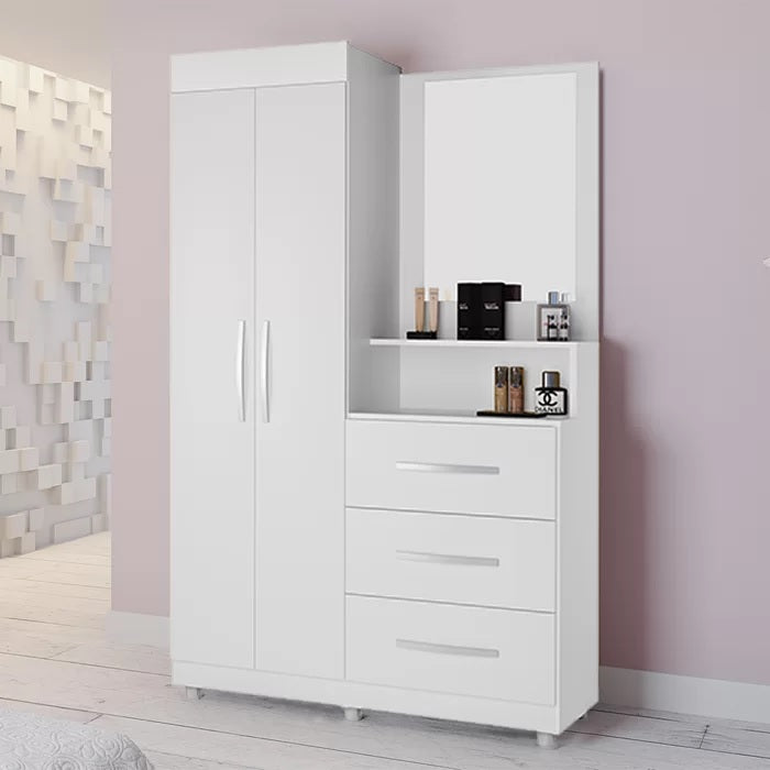 Roupeiro/Cômoda Ônix Branco – MÓVEIS PRIMUS