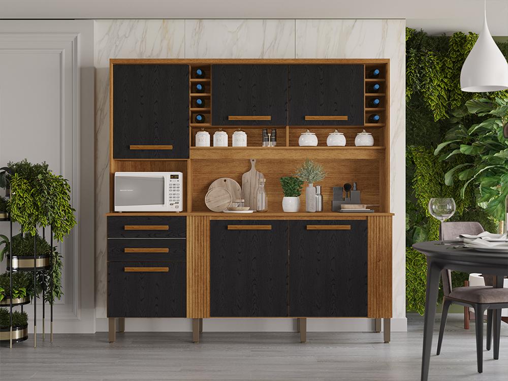 Kit Cozinha Catar 6P2G - Móveis furniture
