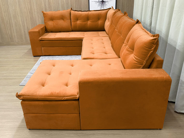 Sofá Canto Terracota Leblon - Móveis furniture