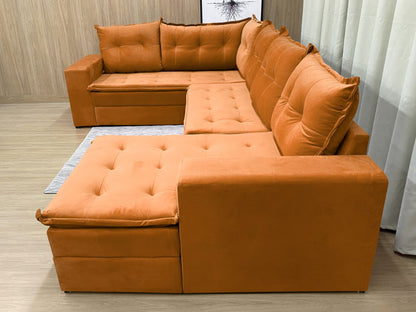 Sofá Canto Terracota Leblon - Móveis furniture