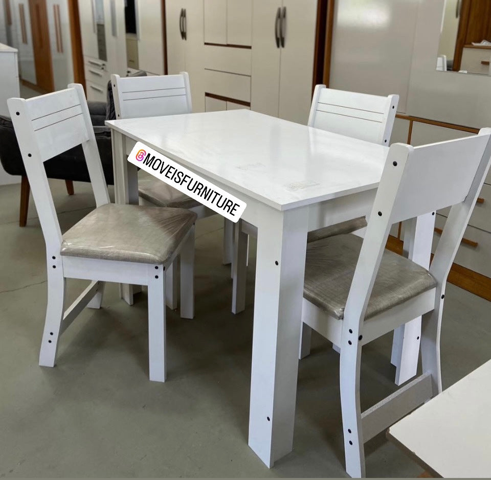 Conjunto de Mesa 4 Cadeiras Dallas Caribe - Móveis furniture