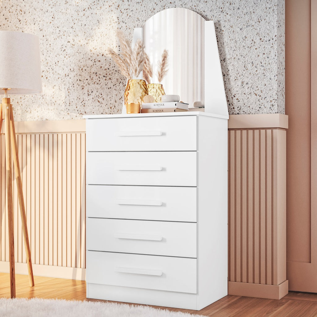 Cômoda Veneza Branco Fosco – MÓVEIS ALBATROZ - Móveis furniture