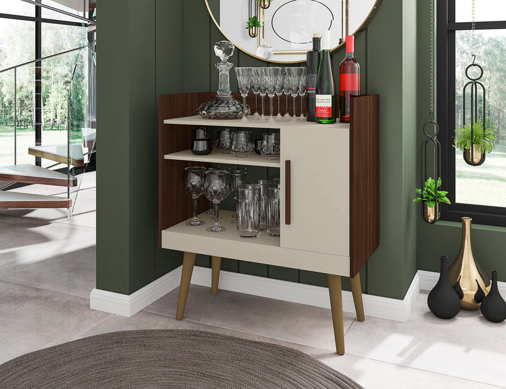 Aparador Café II Nogueira/Off White – BECHARA - Móveis furniture