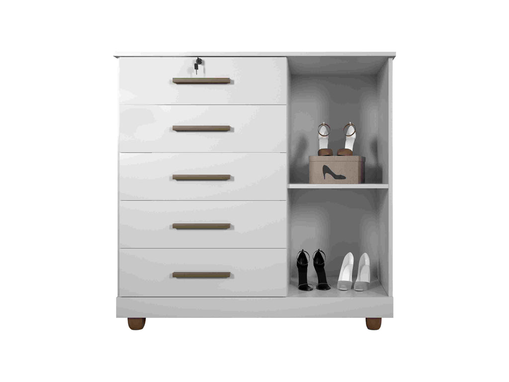 Comoda Fenix 5G1P com Pes - Móveis furniture