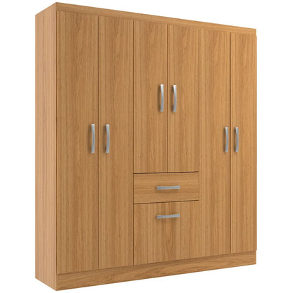 Guarda Roupa New Marbella Casal 7 Portas 1 Gaveta Evidencia CINAMOMO