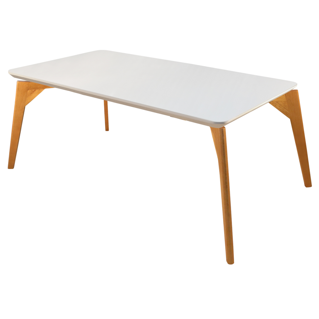 Mesa Tiradentes 120 Imbuia Natural/Vidro Off White – MARKA MÓVEIS TL