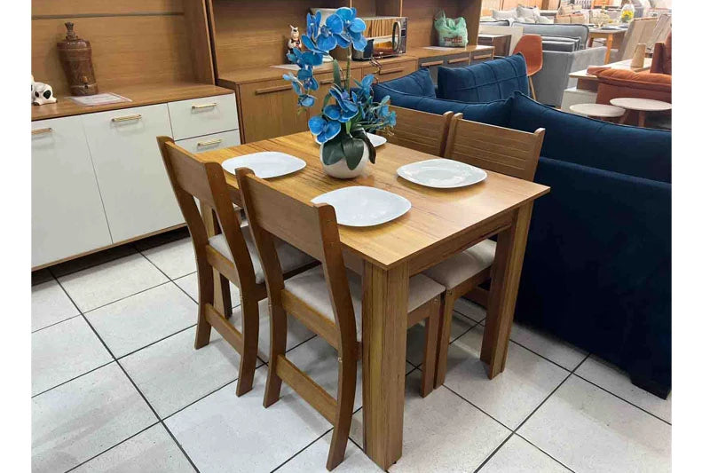 Sala Perla 110 4C Brisa Mel Veludo Marfim Viero - Móveis furniture