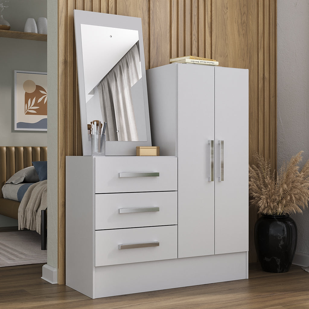 Cômoda 3 Gavetas 2 Portas Dunas 11CO2326 Branco – RODIAL MÓVEIS