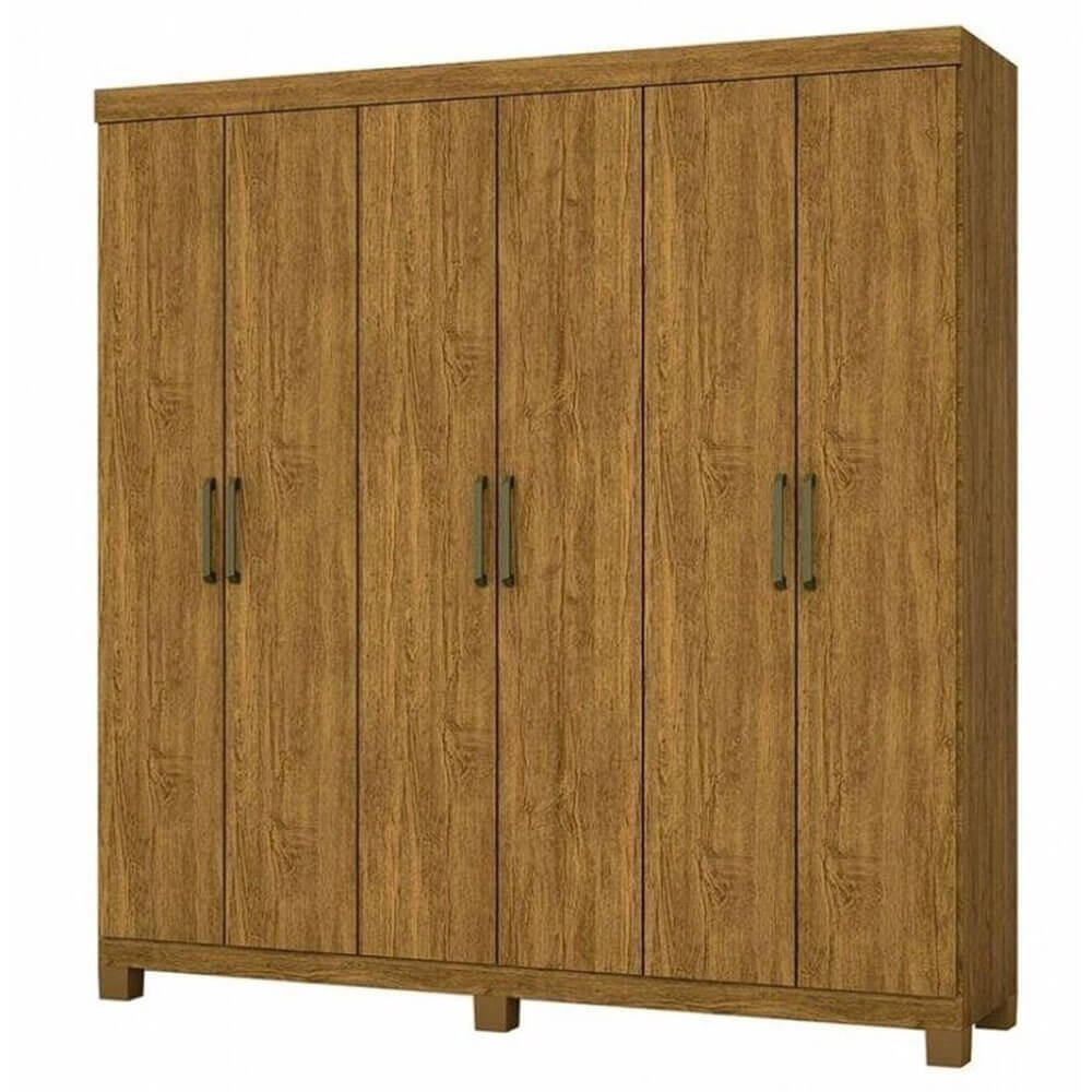 Guarda Roupa Recife Casal 6 Portas 2 Gavetas - Móveis furniture