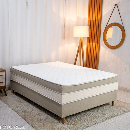 Cama Box Casal Sonho Bom Premium Ortopédica D33 138x188x62 - Nosso Sonho