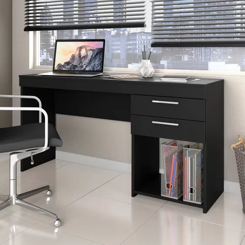 Escrivaninha 2 Gavetas Office 51015Notável Móveis Preto Tx - Móveis furniture