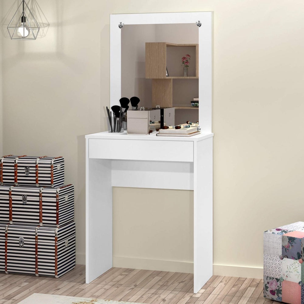 Penteadeira Sofia com Espelho Branco J A Moveis