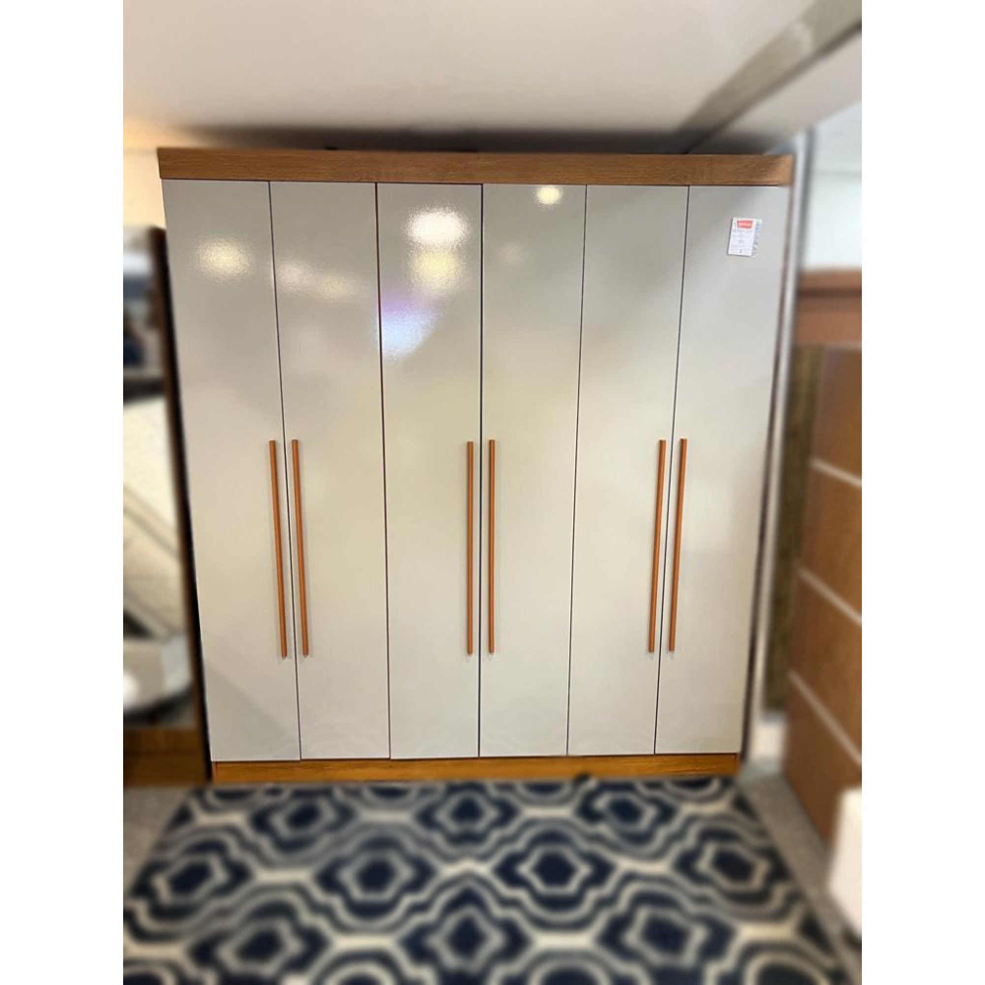 Guarda-Roupa 6 Portas Hawaii 1,80 m Naturale/Off White – RUFATO