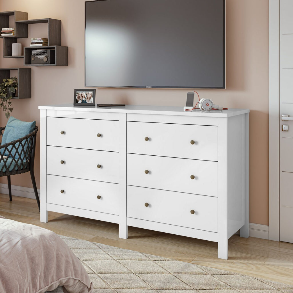 Cômoda 6 Gavetas Maggiore Branco – LOPAS