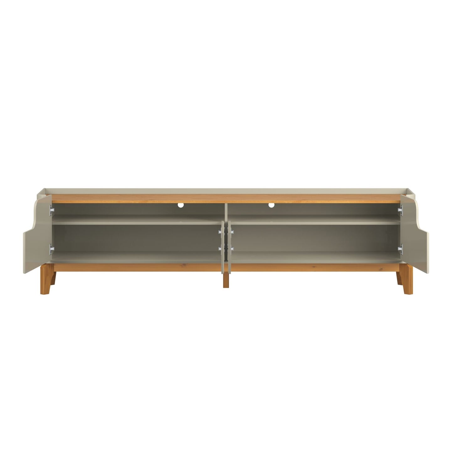 Rack até 75″ Flip 2.2 Cinamono/Off White – PATRIMAR - Móveis furniture
