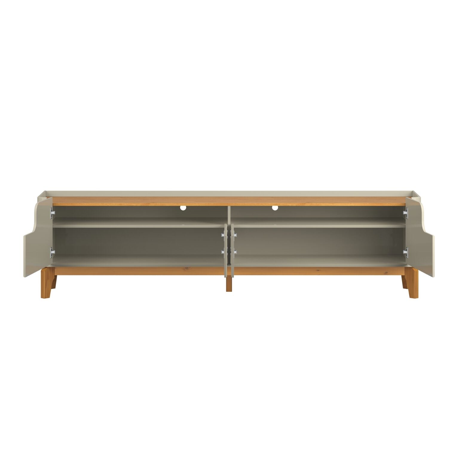 Rack até 75″ Flip 2.2 Cinamono/Off White – PATRIMAR - Móveis furniture