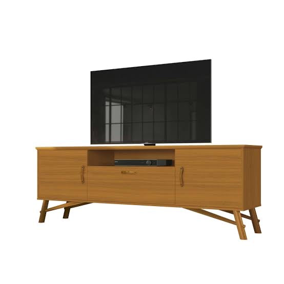 Rack Felix para TV até 75 Polegadas 3 Portas EDN Cedro - Móveis furniture