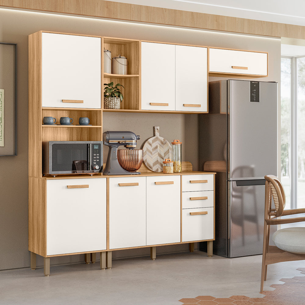 Cozinha Maria Flor Freijó/Off White – NICIOLI