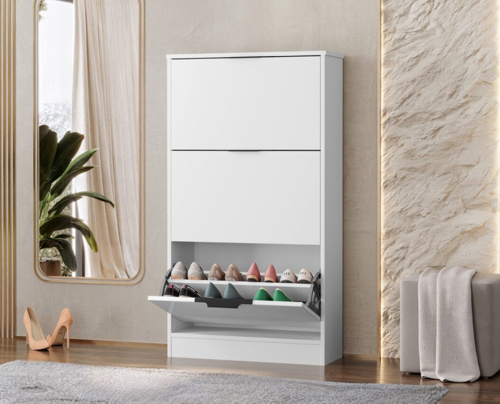 Sapateira Aurora 3 Gavetas – Branco