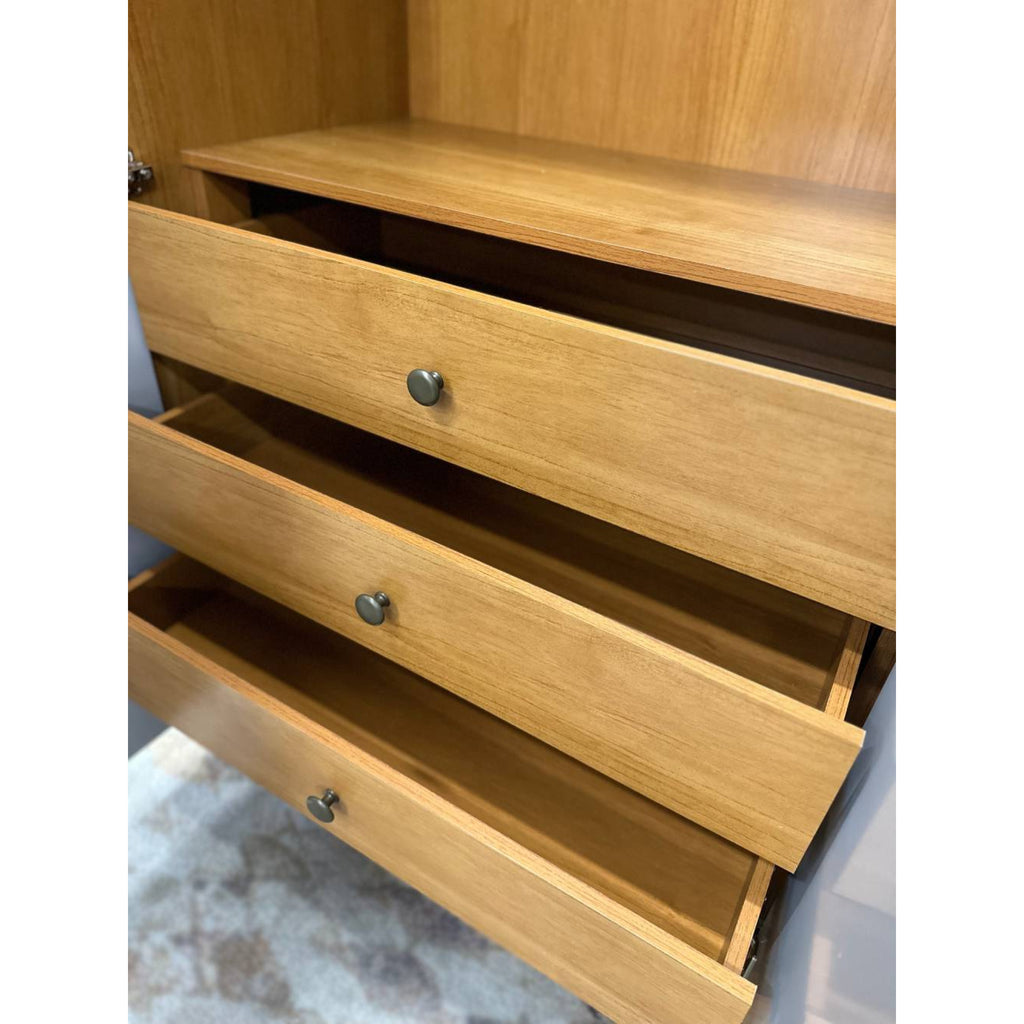 Guarda Roupa Casal 6 portas 6 gavetas Barcelona Ripado