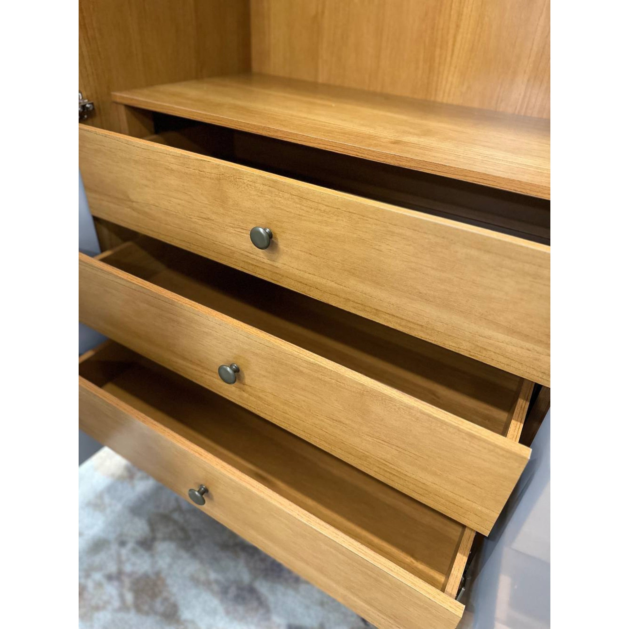 Guarda Roupa Casal 6 portas 6 gavetas Barcelona Ripado