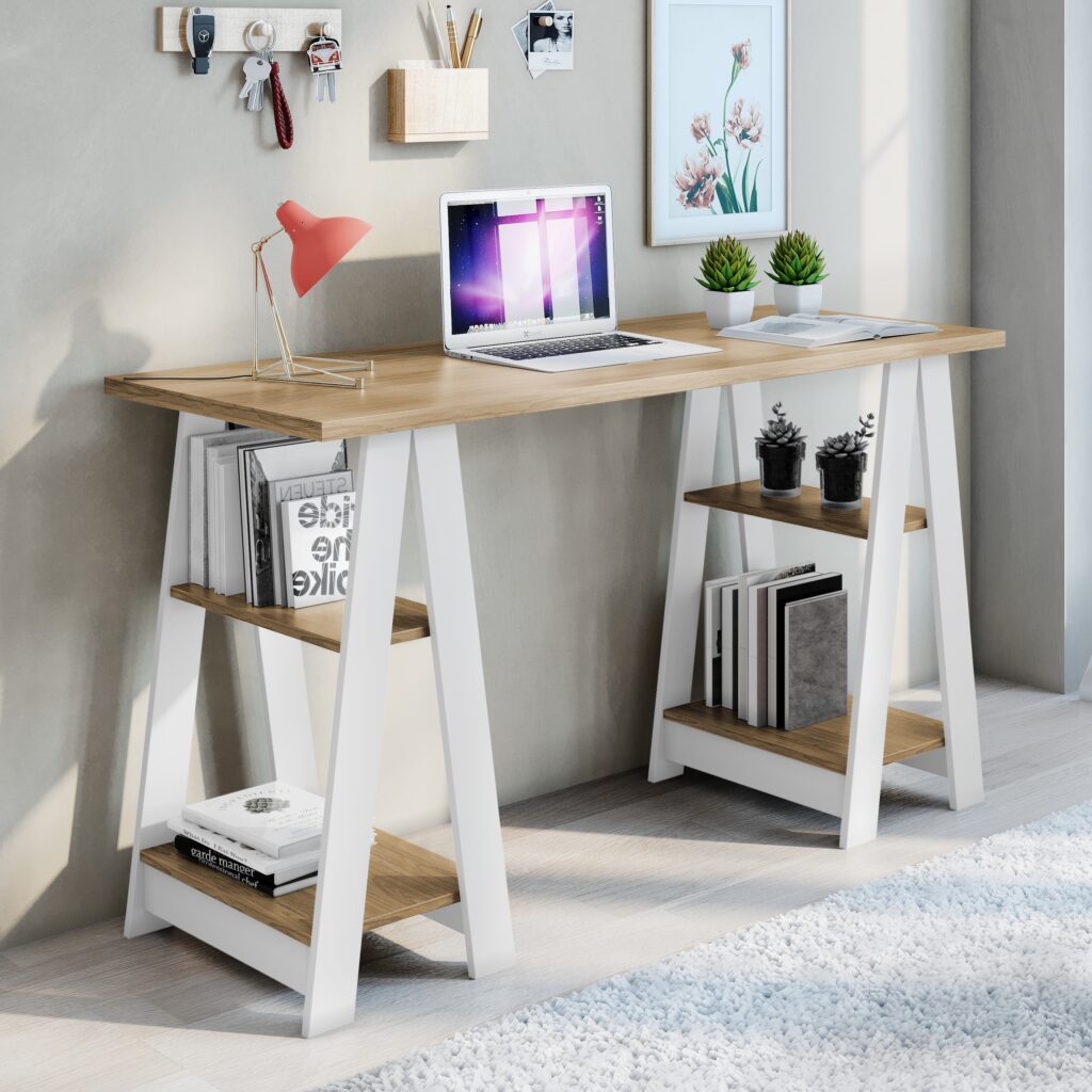 Escrivaninha Vigor Noronha/Off White - Móveis furniture