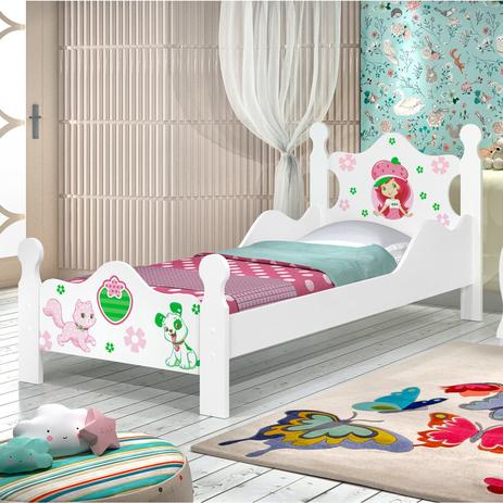 Cama Infantil Iris Moranguinho Branco - Móveis furniture