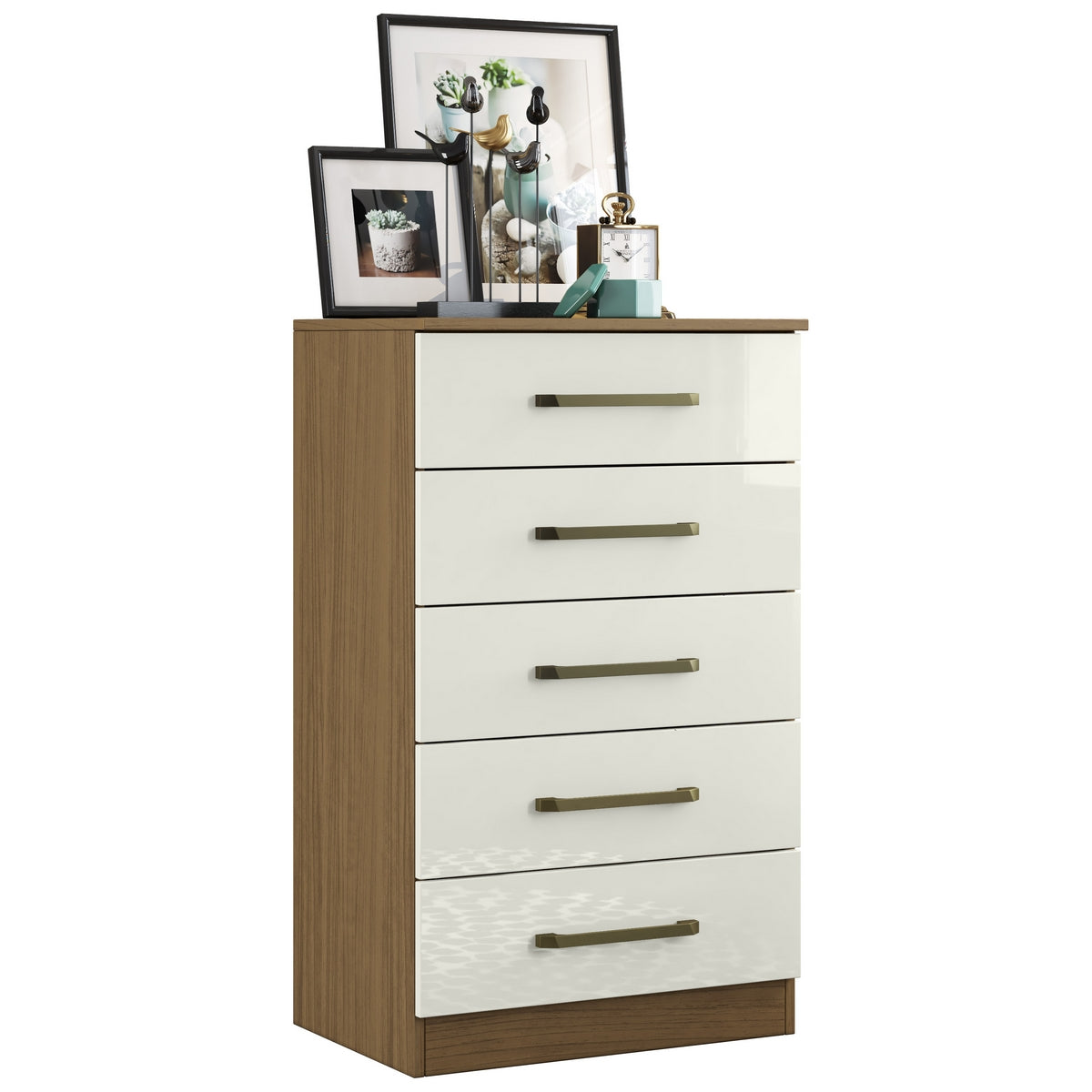 Cômoda 5 Gavetas Atacama/Off White – ARAMÓVEIS