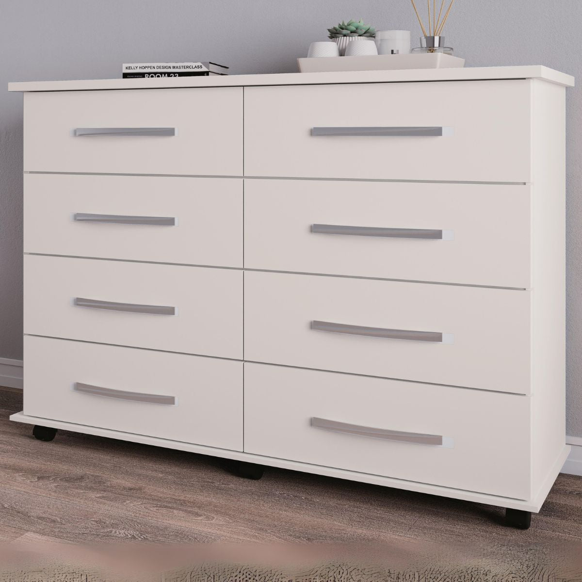 Comoda Jade 8G branco - Móveis furniture