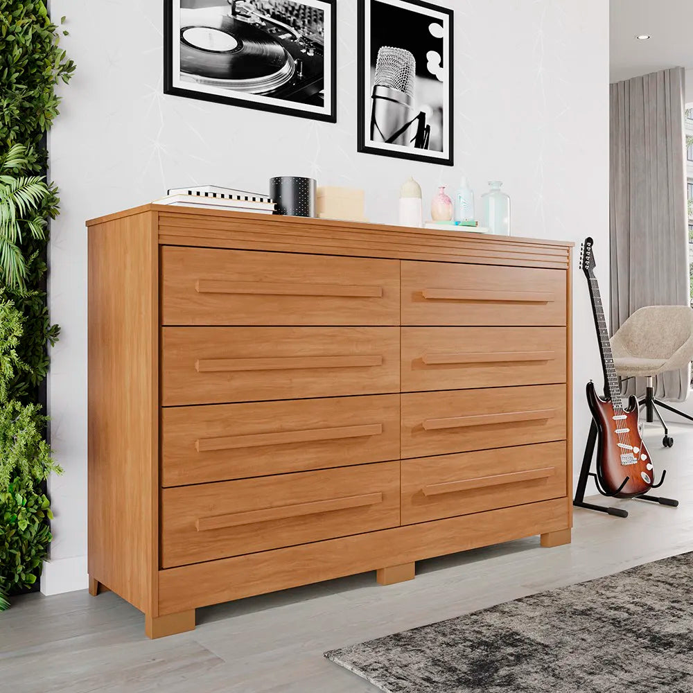 Cômoda California 8 Gavetas Benetil cinamomo