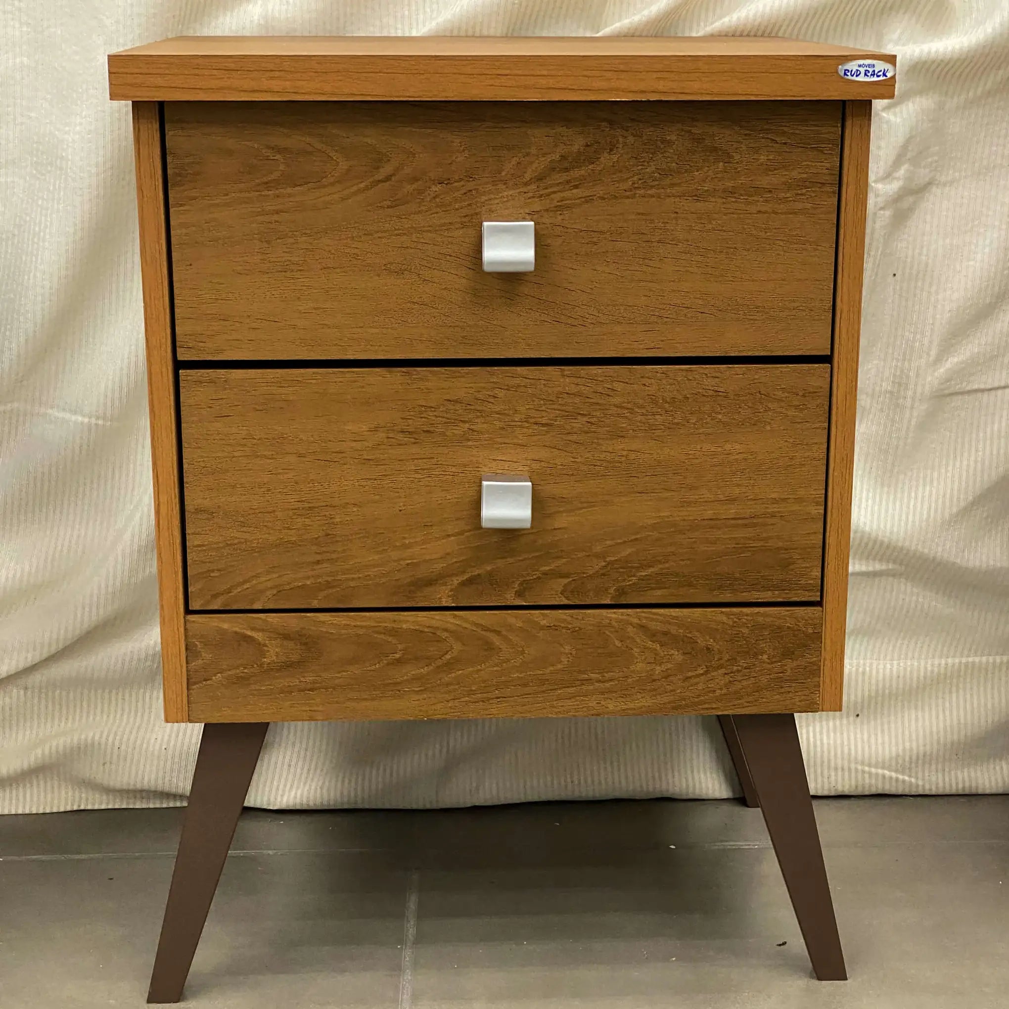 Mesa de Cabeceira Thor 2 Gavetas Rud Rack CEDRO