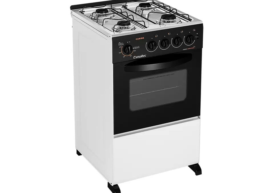 Fogão 4 Bocas Esmaltec
Branco - Acendimento Automático Caribe