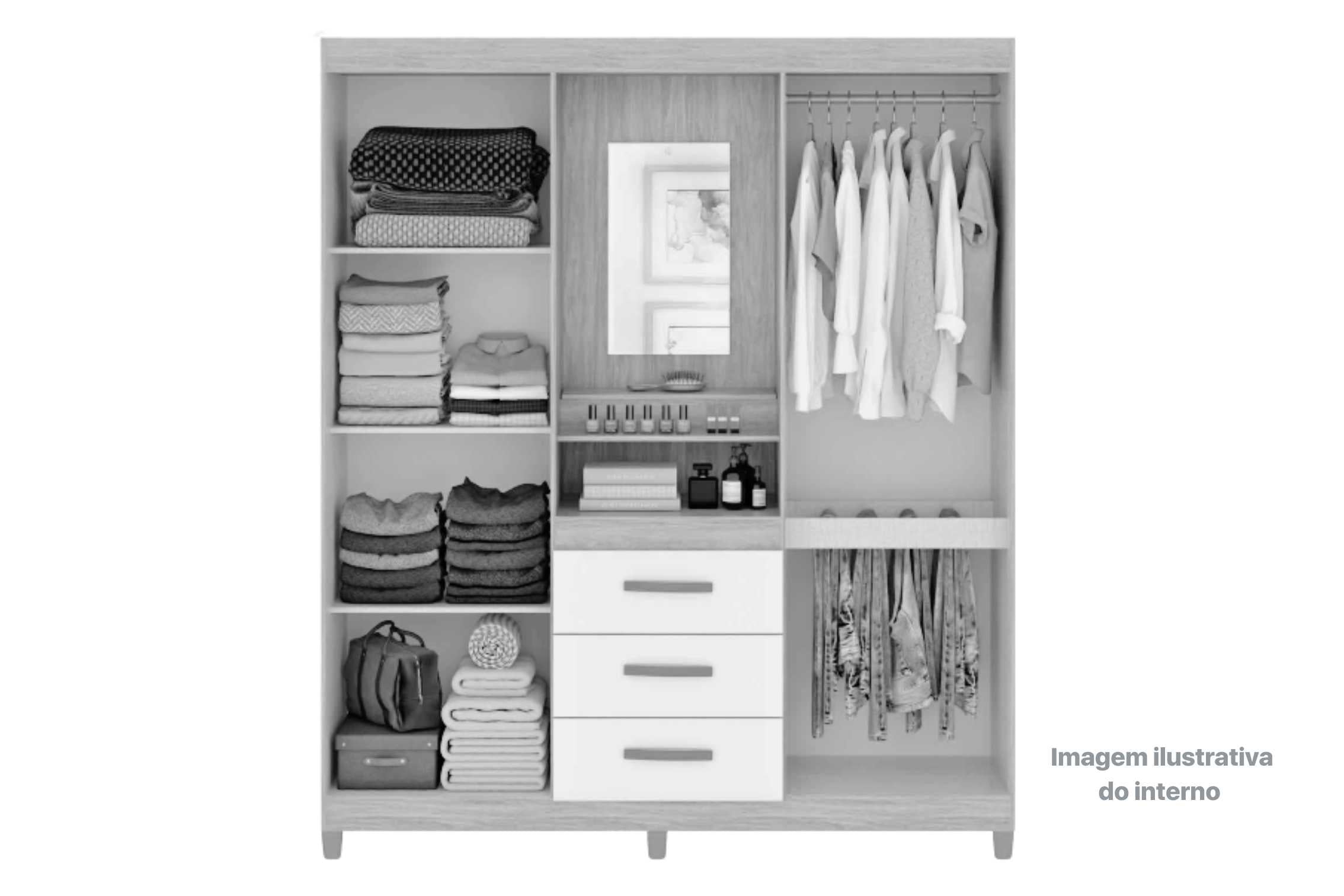 GUARDA ROUPA SINTRA CAPELINHA CIN/OFF – FELLICCI