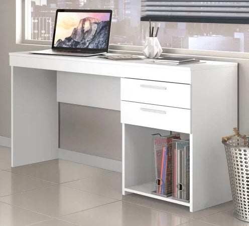 Mesa Office NT 51015 Com 2 Gavetas – Branco - Móveis furniture