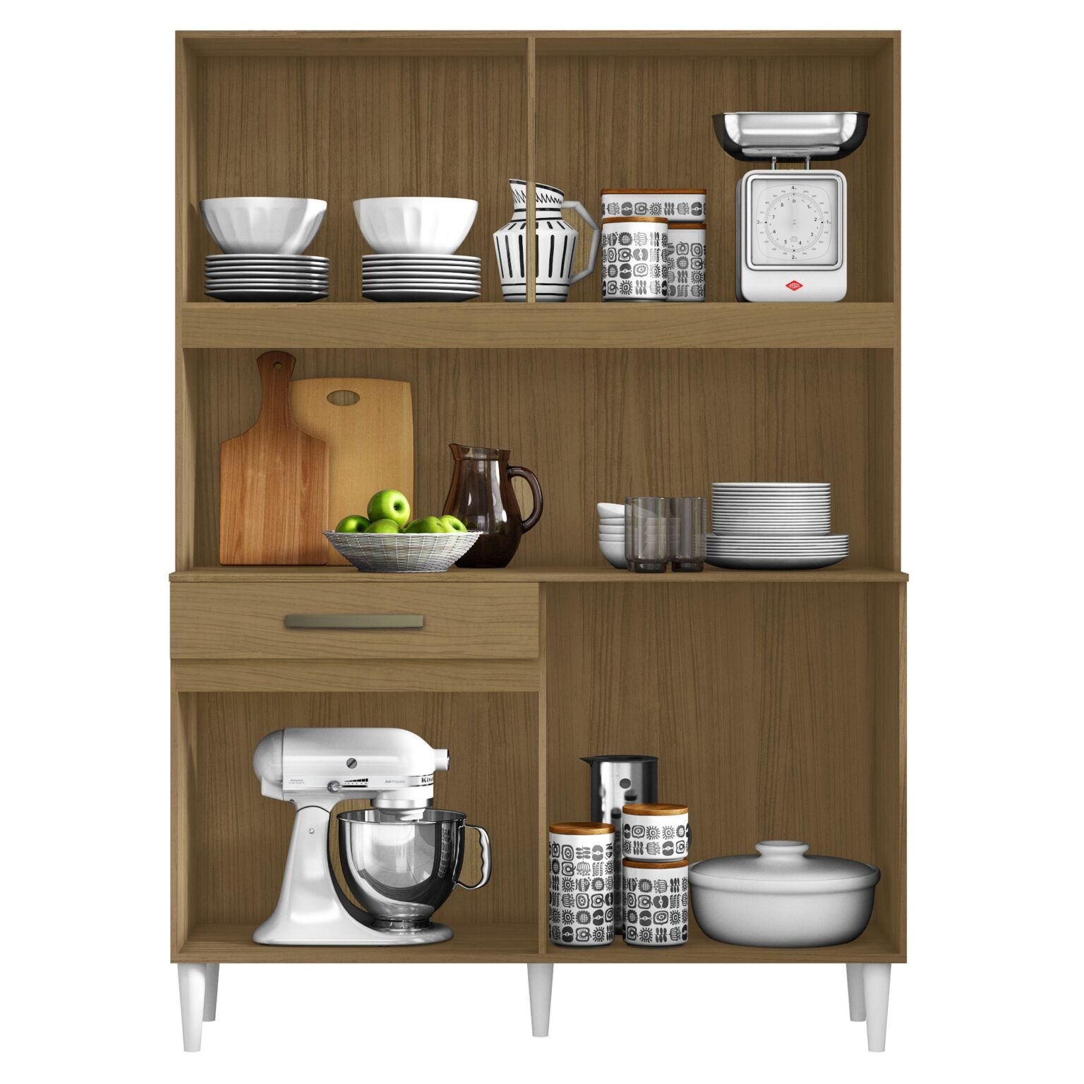 Kit Cozinha 8 Portas Cleo 1,21 M Atacama/Off White – ARAMÓVEIS