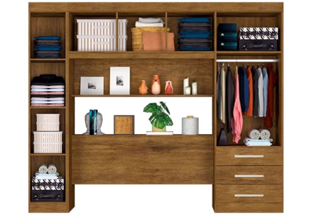 Modulado Top Cancun Casal 140 6P3G Interior J A Moveis - Móveis furniture