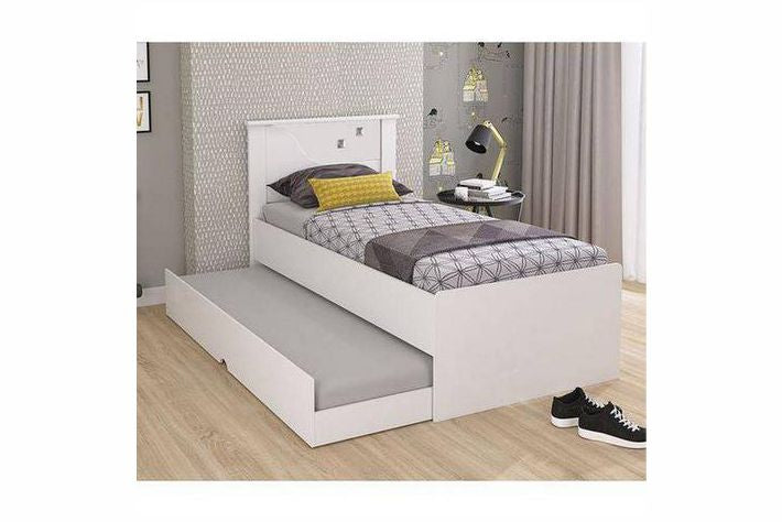 CIMOL - CAMA SOLTEIRO BIANCA C/AUXILIAR - Móveis furniture