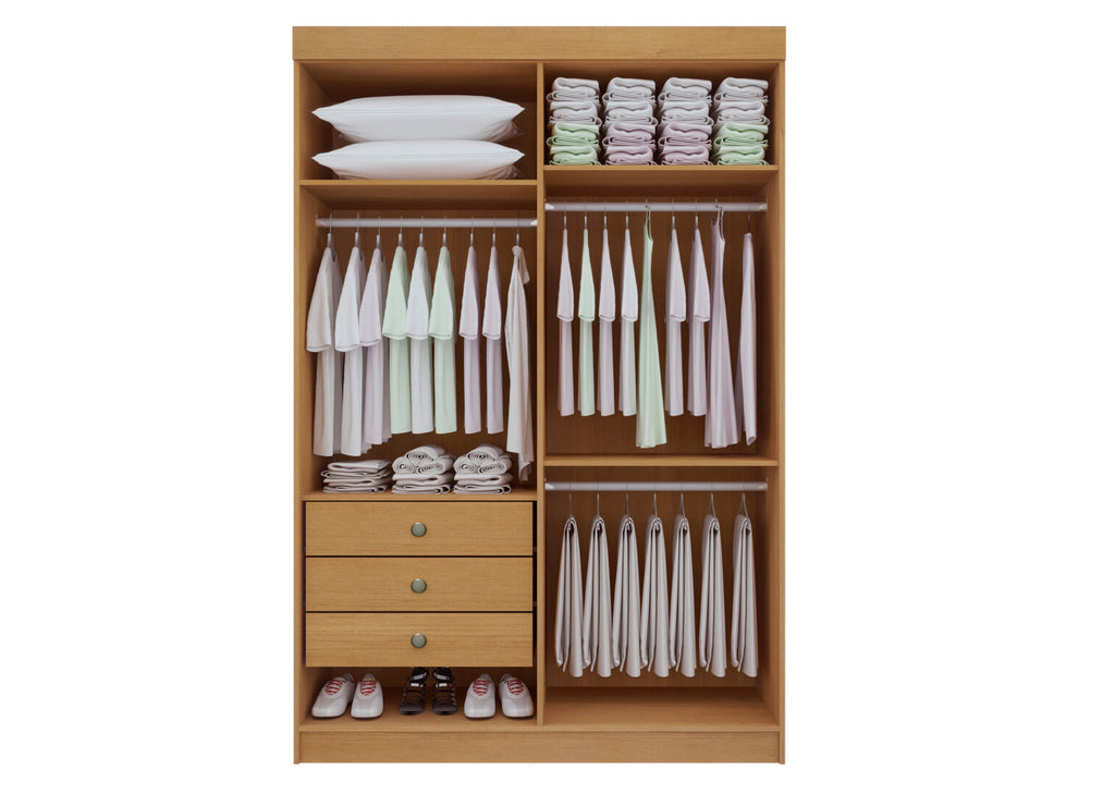 Guarda-Roupa 4 Portas Colibri 1,38 m Branco – D’DORO MÓVEIS