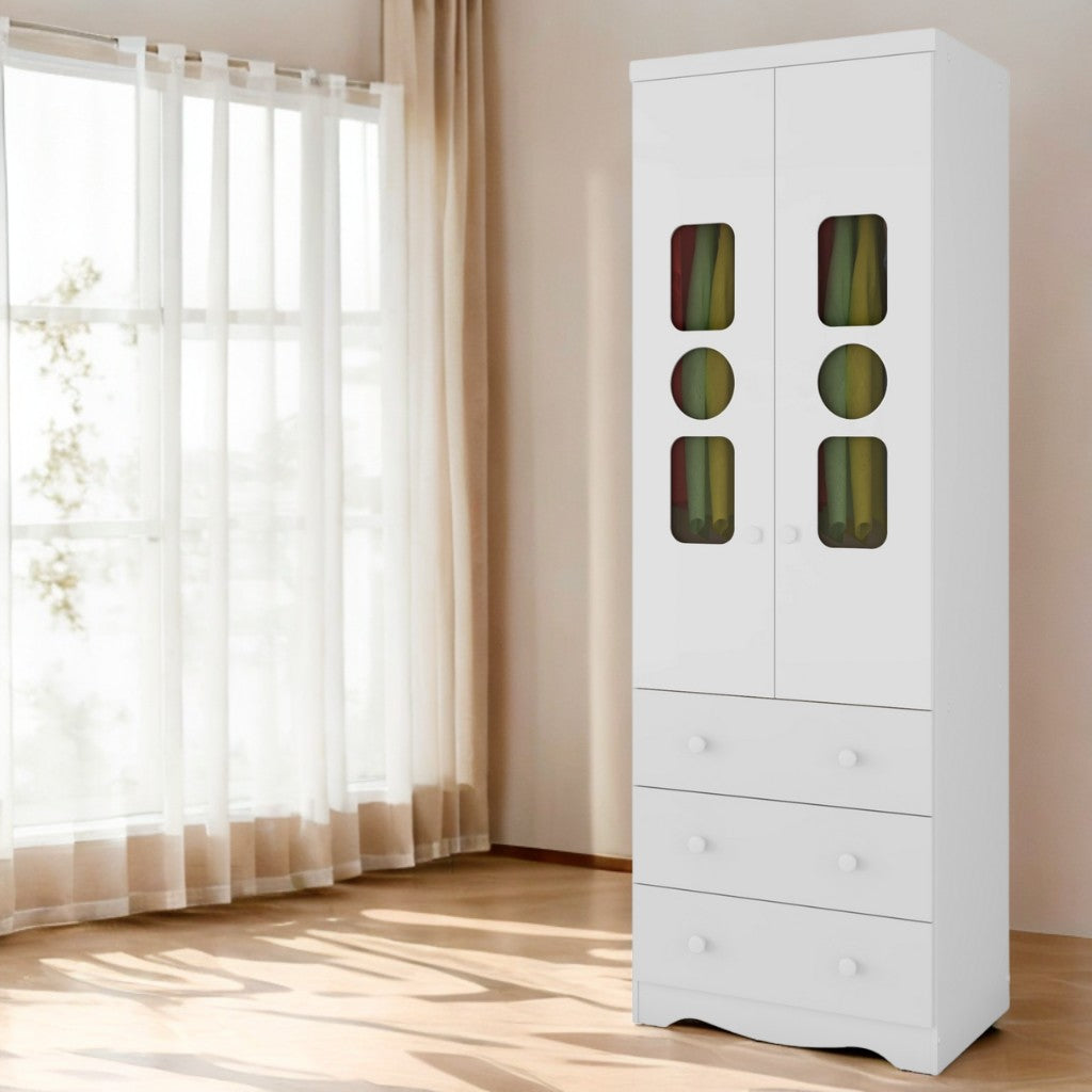 Guarda-Roupa 2 Portas Tedy Branco Brilho – PEROBA MÓVEIS