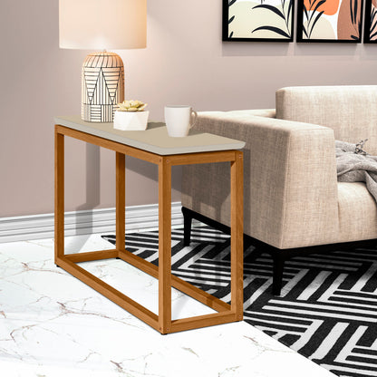 Mesa de Apoio Supreme Tebarrot Off White/Nature - Móveis furniture