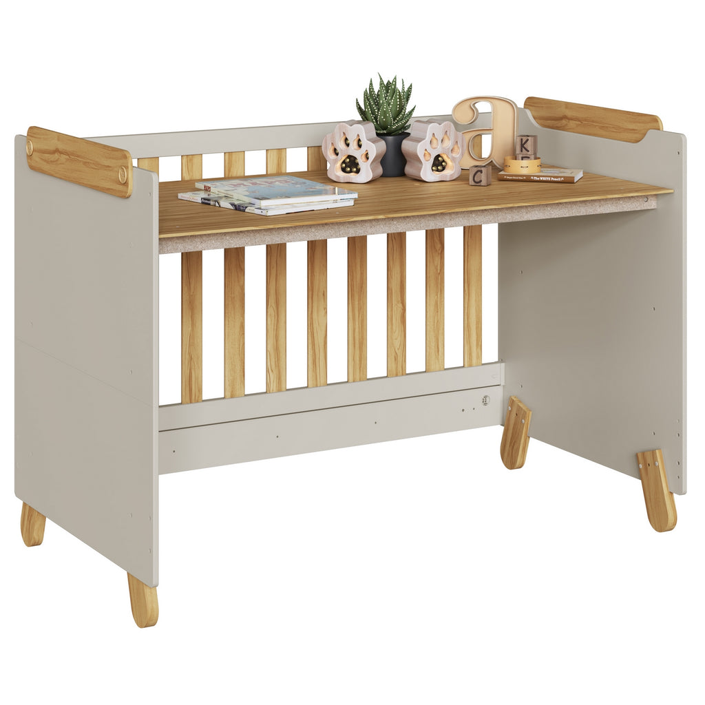 Berço Americano Pingo Off White/Amêndoa – PEROBA MÓVEIS