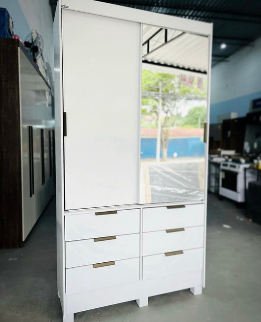 Guarda-Roupa 2 Portas Sevilha Plus(Com espelho) - Móveis furniture