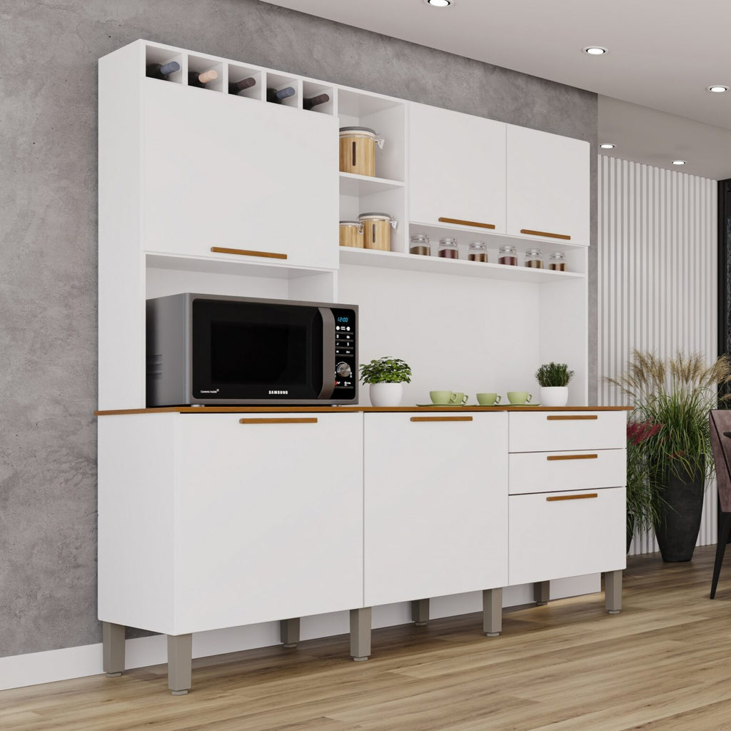 Kit Cozinha New Topázio 1,65 m Branco – SALLÊTO