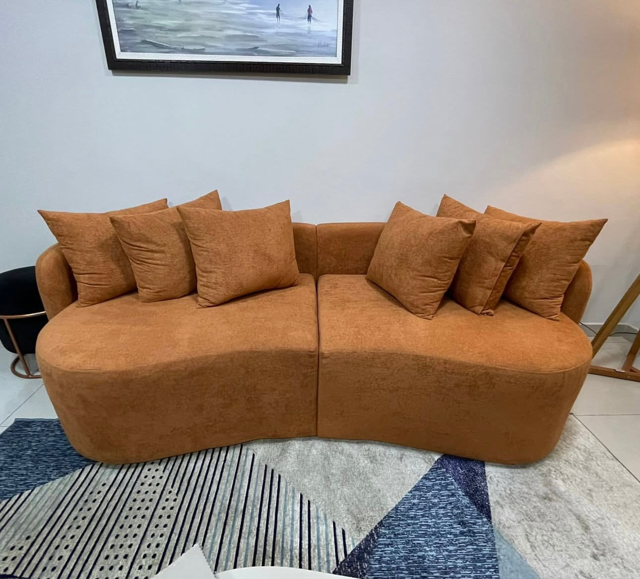 SOFA LIVING ORGANICO MERLIM – BOUCLE  Ferrugem