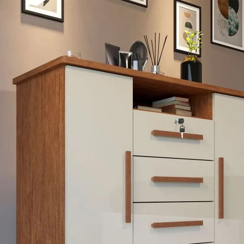 Cômoda Versalhes com Sapateira cinamomo off - Imop - Móveis furniture