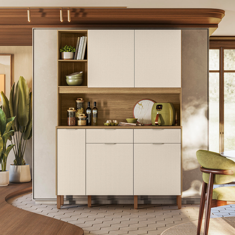 Kit Cozinha Flora 1,447 m Freijó/Soft – KIT’S PARANÁ