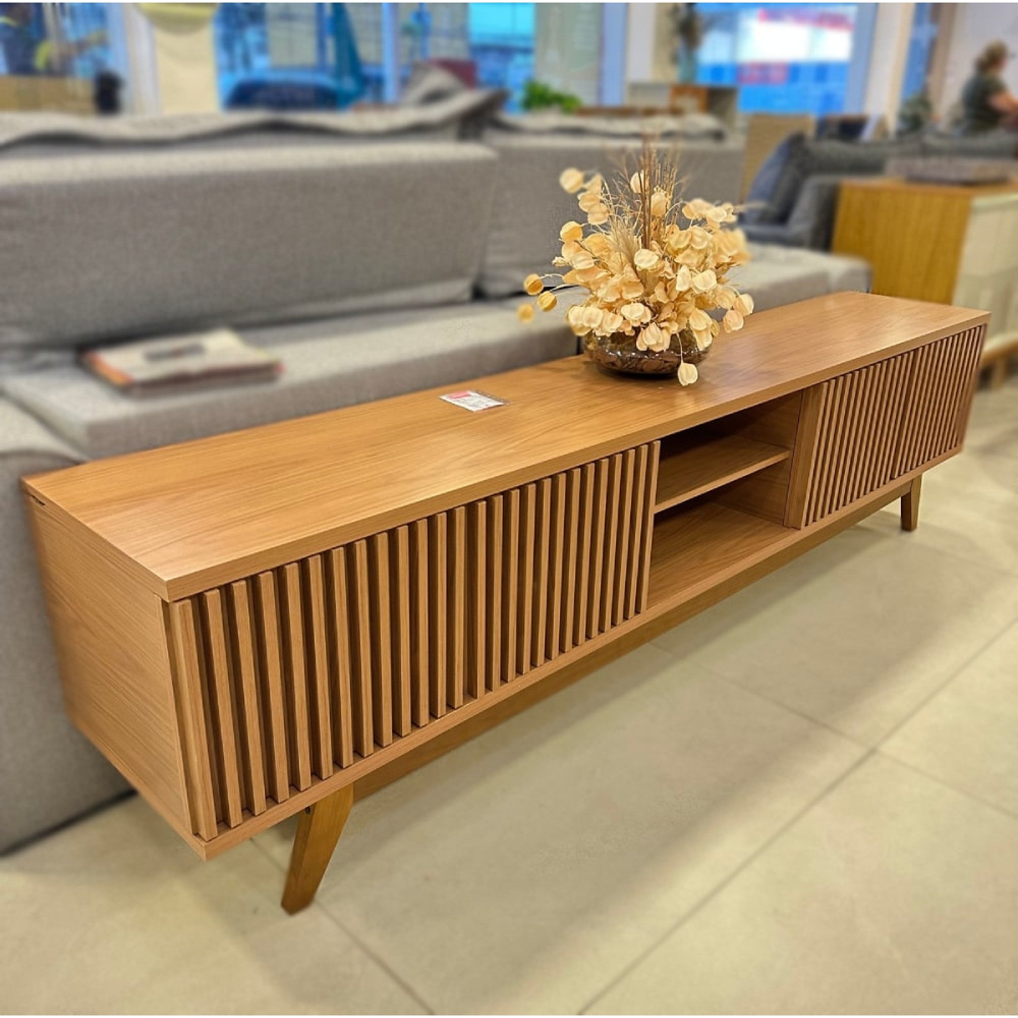 Rack Bancada Fortaleza para Tvs até 75" - Freijó - Móveis furniture